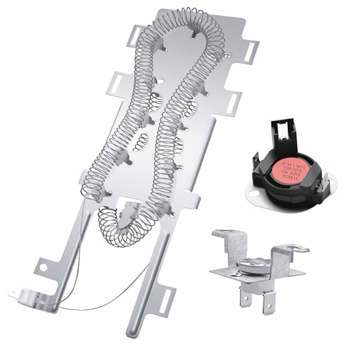 8544771 Dryer Heating Element Fit for Whirlpool Kenmore Maytag 8557403 High Limit Thermostat 8318314 Thermal Fuse 280148 Thermal Cut Off Kit wp8544771 AP6013115 PS11746337 By puxyblue