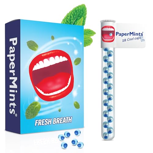 PaperMints CoolCaps 6 Röhrchen mit 18 Zuckerfreien Minz-Perlen