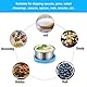Hsyadazi 4 Stück Auslaufsichere Saucenbehälter (50ml) - Edelstahl Dressingbehälter mit Silikondeckel für Salat, Joghurt & Snacks, Wiederverwendbar