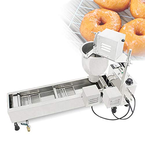 CGOLDENWALL NP-2 Elektrische Donutmaschine mit Material & Fritteuse丨Drei Donutformen - 80 mm/60 mm/40 mm - 400-600 Stück…