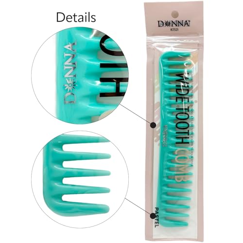 Peine de Dientes Anchos para Desenredar Cabello Verde miniatura 2