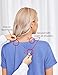 Deyeek Open Back Hospital Shirts for Women Short Sleeve Back Surgery Recovery Shirt with Pockets Adaptive Tear Away Snap Tops
