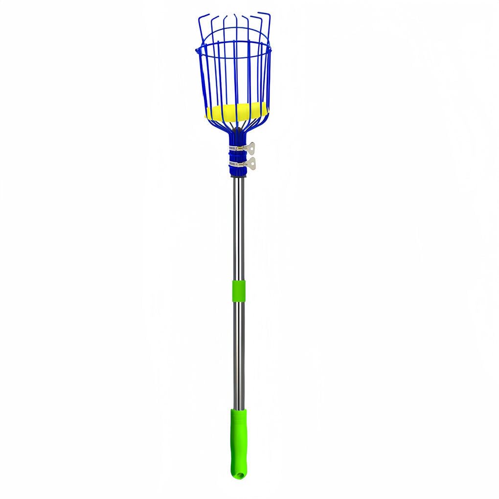Cueilleur de Fruits Extensible cueillant des Pommes poires Oranges pour cueilleur Outil de cueilleur de Fruits avec Panier de préhension en Acier au Carbone, 3.2 m