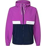 Columbia Hooded Windbreaker Spire Valley-Chaqueta cortavientos con capucha para hombre, M/L