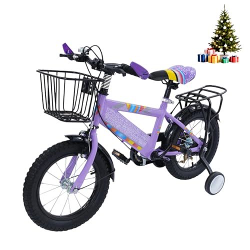 HUOMMGS 14 Zoll Kinderfahrrad Upgraded Kinderfahrrad mit...