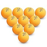 Lixada Tischtennisball 10 Stück 3-Sterne 40+MM ABS Nahtloser Tischtennisball