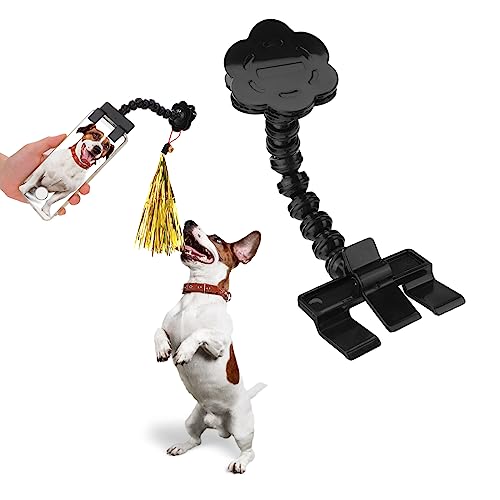 Vspek Cell Phone Cat and Dog Universal Selfie Stick, with 2 with Two Teasing cat Tassel Stick - Image 2