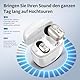 Britzgo Gerät Bluetooth Headset Aussehen, ausgestattet mit mobiler magnetischer Ladebox, tragen mit Vertrauen,Premium Metallic Silber