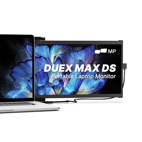 Image of New Mobile Pixels Duex Max DS Portable Monitor for Laptops (2026 Upgraded), 14.1 inch Full HD IPS Laptop Screen Extender, USB C /HDMI Powered Plug and Play, Windows /Mac /Android /Switch Compatible