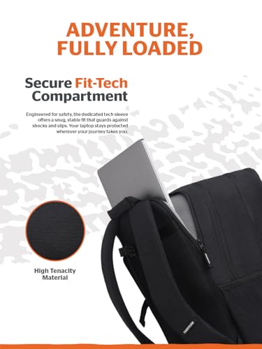 Image of Wildcraft Drifter 45 Laptop Backpack Bag for Man & Women, 45L Ideal bags for men Office use /School /College Boys and Girls, 4 Compartment Bag