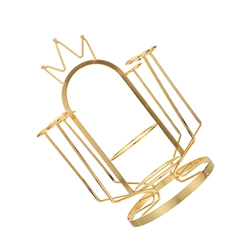 FONDOTIN 1Pc Creative Cup Holder for Kitchen Upside Down Beverage Storage Rack Design with Handle Keeps Mugs Organized and Dry