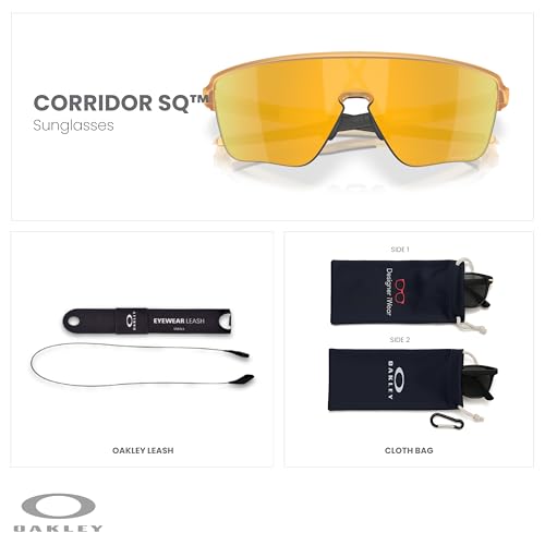 Oakley Corridor SQ OO9415 Rectangular Sunglasses for Men+ Bundle Accessory Leash Kit, Microfiber Pouch2
