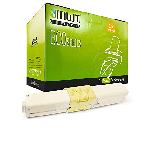 Toner Oki MC 332 DN jaune compatible MWT pour remplacer une cartouche vide 44973533