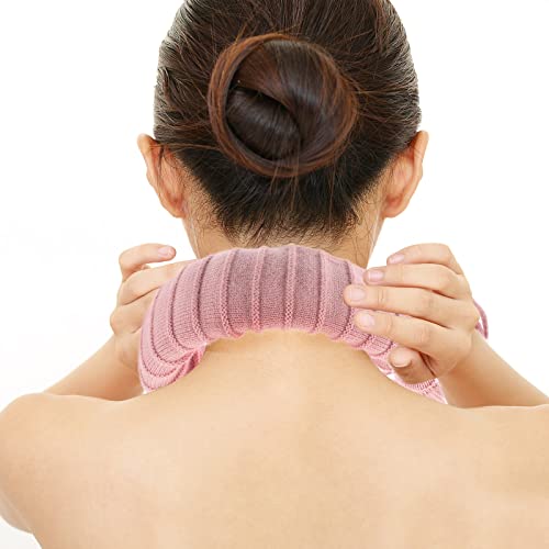 Artibetter U Shaped Neck Hot Water Bag With Knitted Cover Shoulder Warmer For Relief Pain (Random Color) #TOP3