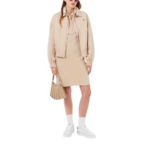Image of Lacoste Women's Slim Fit Stretch Petit Pique Polo Dress