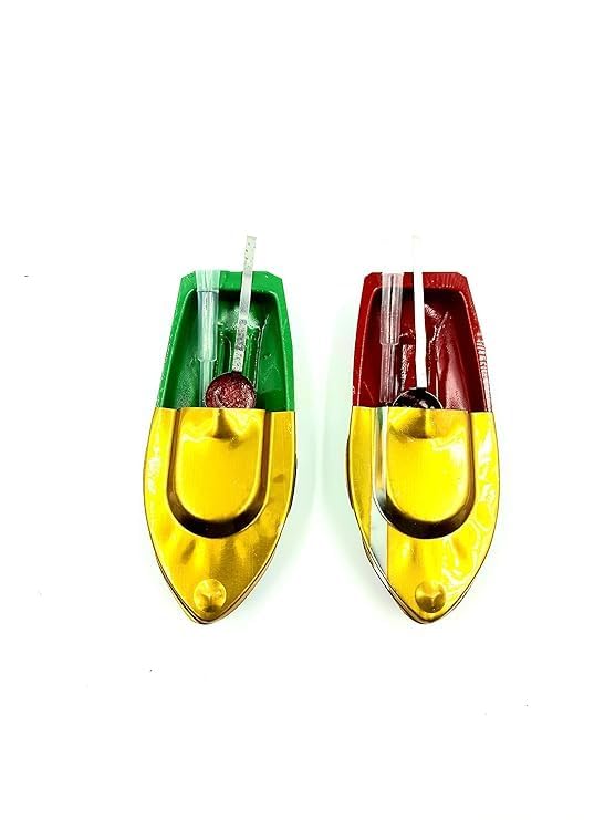 FOLA Moolyavaan Products Classic Putt Putt Handmade Steam Toy Boat Naav (Random Color)- Multi Color (5), For Kid