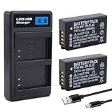 2 Pack EN-EL20 EN-EL20a Battery with Charger Compatible with Nikon Coolpix P1000, P950, DL24-500, Coolpix A, 1 AW1, 1 J1, 1 J2, 1 J3, 1 S1, 1 V3 Digital Camera