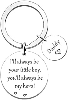 FMCC Daddy Gifts from Son -Keyring Gifts for Dad Birthday Christmas Fathers Day Gift for Dad Present I'll Always Be Your Little Boy