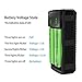 E · SYB M2 Smart Battery Charger, Portable 18650 Li-ion Rechargeable Battery Charger 2 Bay with USB Port for 3.7V Flashlight Headlamp Handheld Fan Battery VTC4 VTC5 VTC6 he2 he4 hg2 25R 30Q