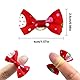 Netspower Hunde Haarschmuck Schleife Kopfschmuck, 50Pcs Haarnadel Haustiere Hundehaare Bögen Zubehör Pet Schmetterling Haarspange mit Gummibändern