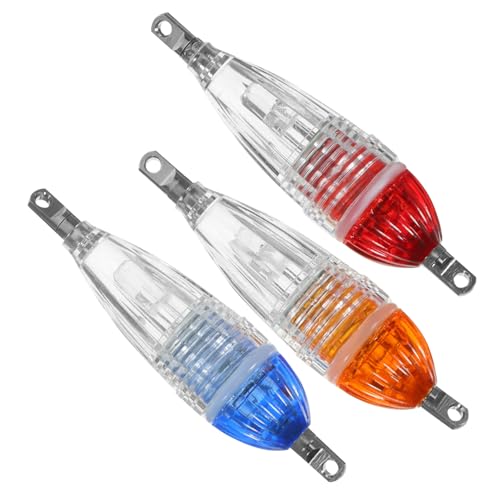 Angoily Aquarium Light 3pcs Portable 6cm8g Fish Lamp Glow Lure Light for Freshwater and Saltwater Fishing