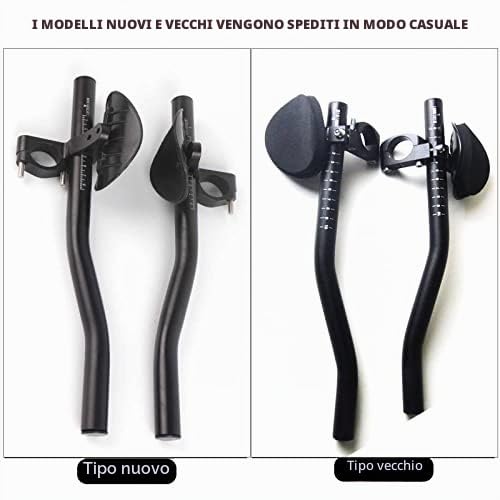 Manubrio Bici, Manubrio Bicicletta TT con Attrezzo Chiave Triathlon Aero Bar Manubrio Riposo Ciclismo per Mountain Bike Bici da Strada