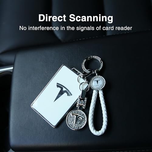 Image of for Tesla Key Card Holder Bling Key Chain Card Key Holder for Model S /X /3 /Y Cybertruck Keychain
