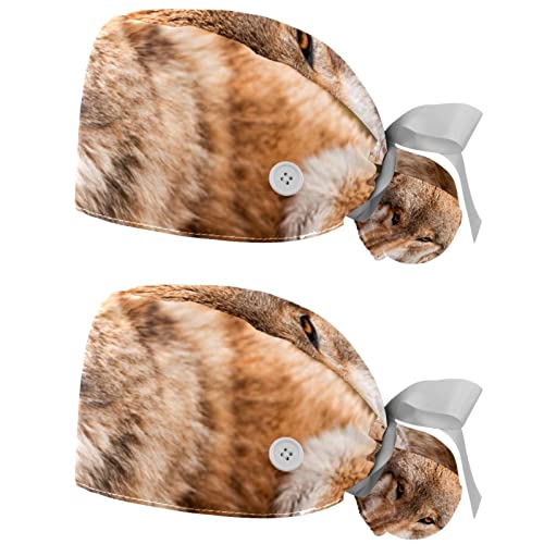 Chapeaux de travail animal wolf respirants pour hommes et femmes | Lot de 2