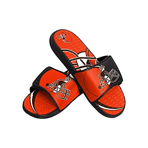 Image of FOCO mens NFL Team Logo Athletic Sport Shower Flip Flop Sandals Gel Slides