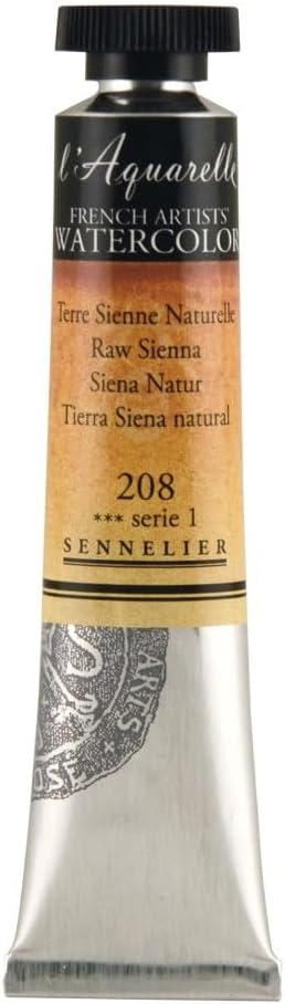 SENNELIER L'Aquarelle French Watercolor, 21ml Tube, S1 Raw Sienna