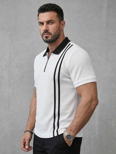 Image of JVX Men Polo T Shirt || Waffle Polo T Shirt for Men || Regular Fit Knitted Tshirt for Man || Coller T-Shirt (Available in Plus Size, Also Available in Combo Packs) (MRT-224)
