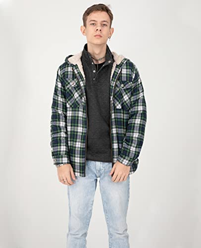 Image of ZENTHACE Kids Ultra Soft Quilted 1 /4 Snap Fleece Pullover Sweatshirt Jacket Long Sleeve Mountain Outdoor Shirt