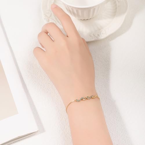 Gifts for Women, Through The Waves of Life, Unique Gifts Idea Bracelets,Birthday Gifts for Mom, Sister, Best Friend, Daughter, Bestie3