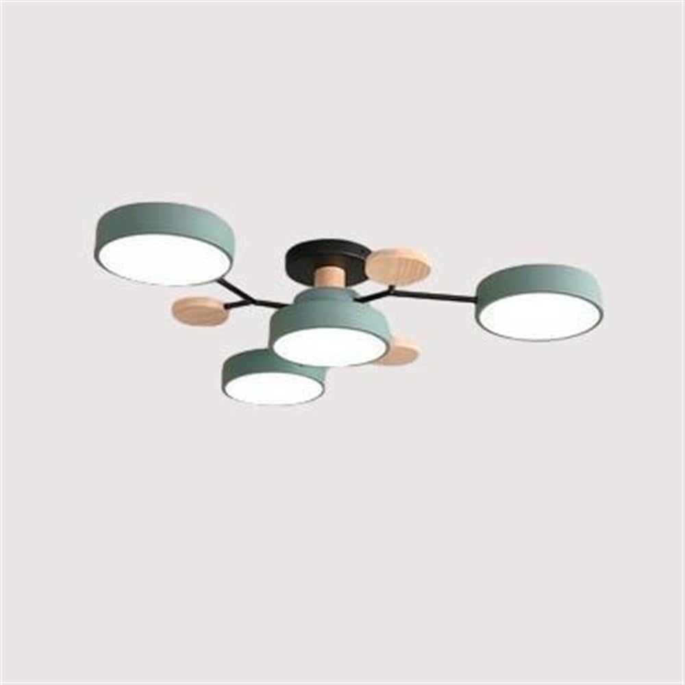 Moderne Deckenleuchte Deckenlampe Moderne Holz-LED-Deckenleuchten zur halbbündigen Montage, nordisches, minimalistisches Molekül in der Nähe der Deckenleuchte, Wohnzimmer-Deckenbeleuchtung for Schlafz