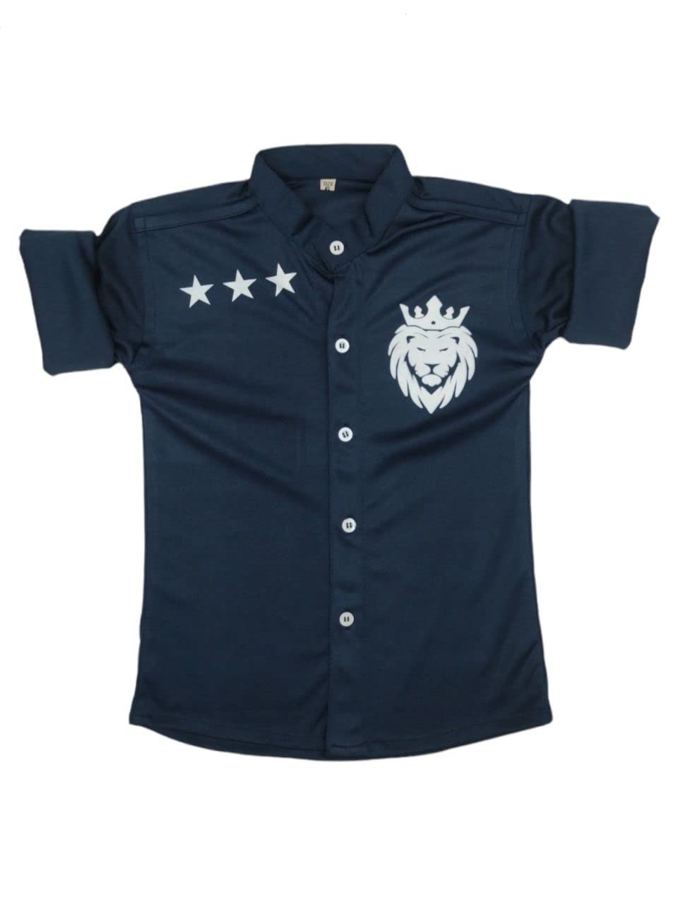 GenericZuric Lycra Boys Shirt (5-6 Years, Navy Blue)