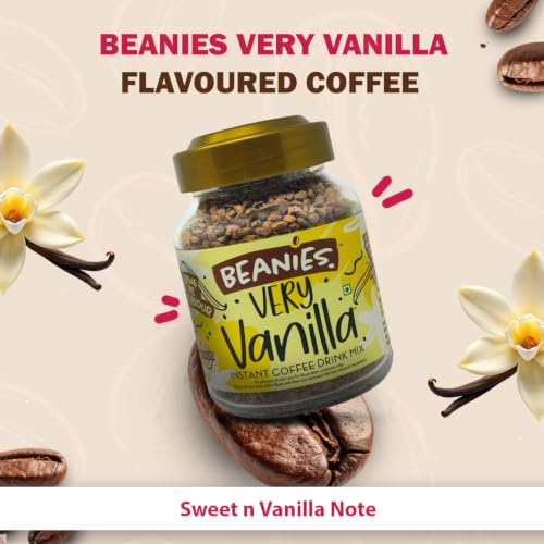 Image of Beanies Very Vanilla Flavoured Instant Coffee | 50g | Freeze Dried Coffee with Smooth Vanilla