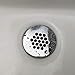 Purelux Grid Drain Strainer Assembly with Overflow for Bathroom Sink, Made of Brass Chrome Finish