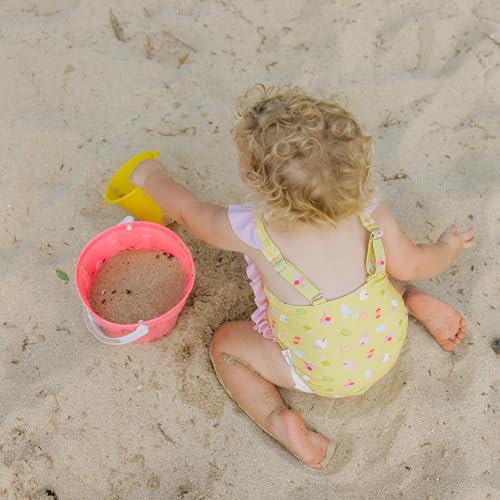 Image of SwimZip Girls' Ruffle One-Piece Swimsuit with UPF 50+ Sun Protection