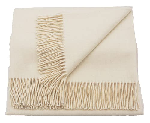 100% Baby Alpaca Throw Blanket Solid Color