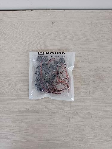 QWORK 20 sztuk brzęczyk elektroniczny, brzęczyk aktywny 3-12 V 85 dB, brzęczyk alarmowy piezo, długość kabla 50 mm
