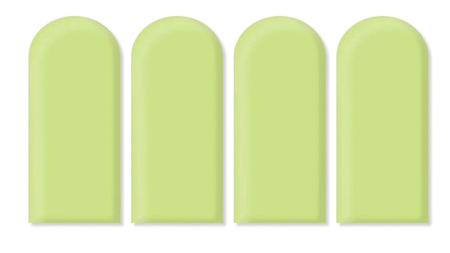 Stickers Muraux 3D Anti-collision - Lot De 4 Pastilles Adhésives - Imperméables, Antichoc Et À Reprise Rapide | Pour Les Chambres, Les Têtes De Lit Et Les Murs TV(Green,20 * 50cm)