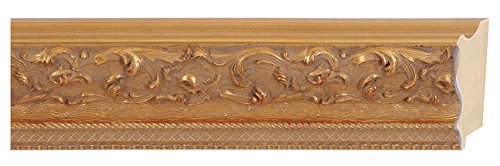CountryArtHouse Picture Frame Moulding (Wood) 100ft bundle - Ornate Gold Finish - 3