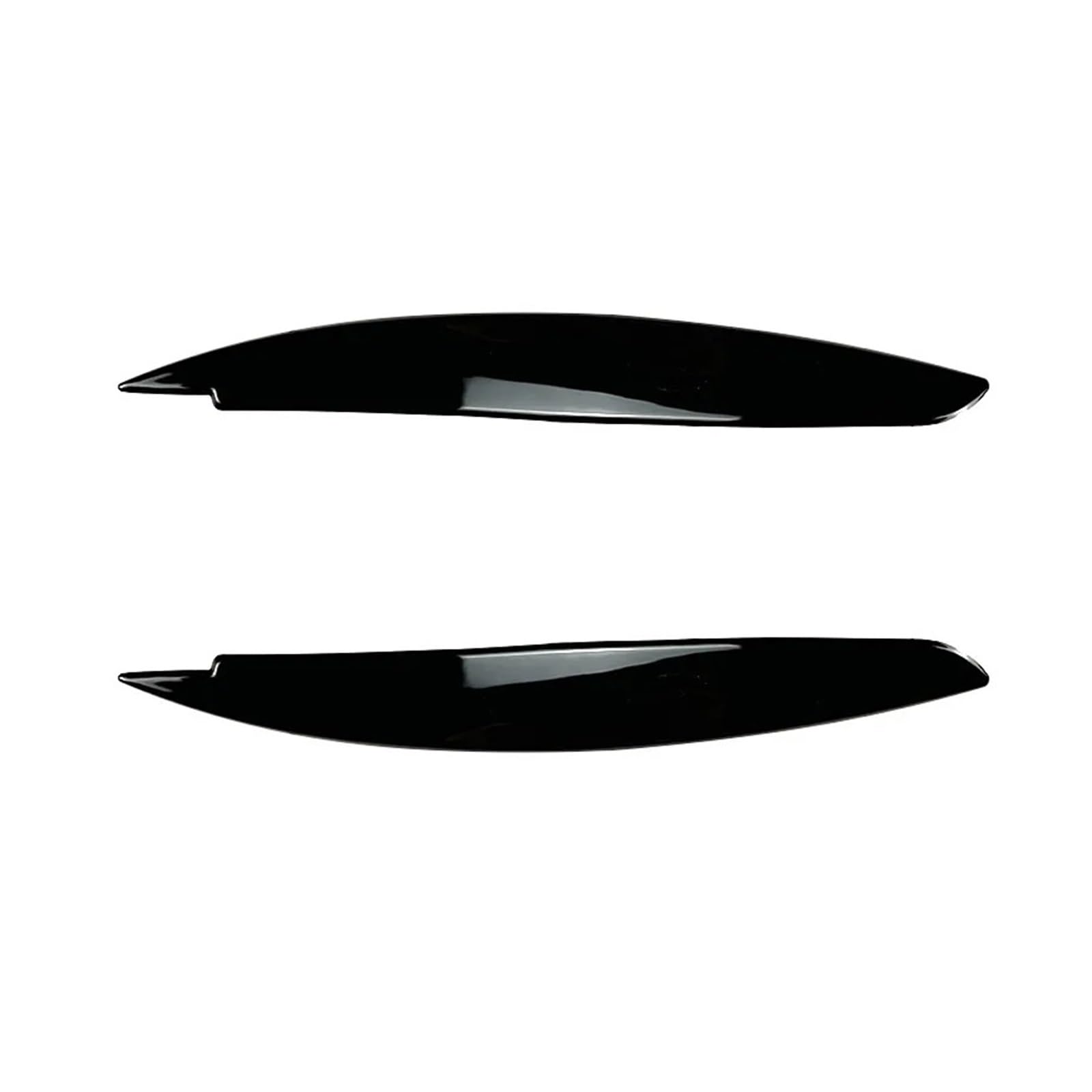 Frontscheinwerfer-Augenbrauenaufkleber for BMW 1er-Serie E81 E82 E87 E88 2004 bis 2014, glänzend schwarze Augenlidabdeckung, ABS Autoscheinwerfer-Augenbraue(Gloss Black)
