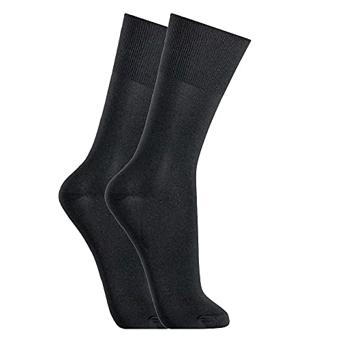 Kit 12 Pares Meia Social Microfibra Fina Masculina S1-39/44 - Preta