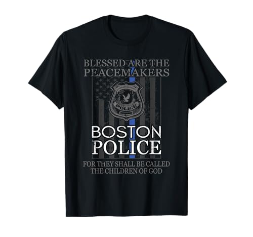 Chemise de police de Boston Saint Michael - Prière de l'officier de police T-Shirt