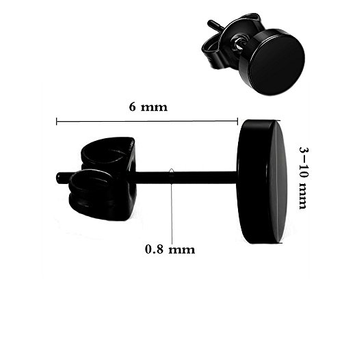 8 coppie di tunnel da 3 a 10 mm in acciaio