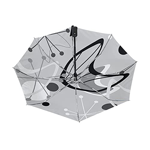 Parapluie de voyage portable Poeticcity vintage pour protéger vos trajets sous la pluie