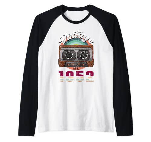 Music Tech 70th Birthday camiseta Vintage 70th Birthday Camiseta Manga Raglan