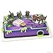 DecoSet® Teenage Mutant Ninja Turtles™ Pizza Power Cake Topper, 6-Piece Cake Decoration With Turtle Figurines, Cake Pic, And Pizza Launcher ! | For Birthday, Parties, Celebration