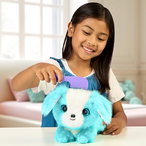 Peluche sorpresa Scruff Mascota rescatada azul para aprender a cuidar 7